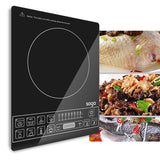 NNEAGS 2X Cooktop Electric Smart Induction Cook Top Portable Kitchen Cooker Cookware