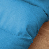 NNEAGS 2X Lounge Floor Recliner Adjustable Lazy Sofa Bed Folding Game Chair Blue