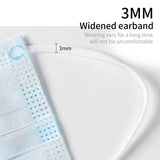 NNEAGS 60 Pcs Anti Dust Filter Disposable Protective Sanitary Face Mask Kids