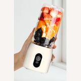 NNEAGS Portable Mini USB Rechargeable Handheld Juice Extractor Fruit Mixer Juicer White