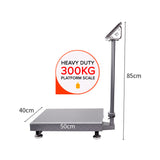 NNEAGS 2X 300kg Electronic Digital Platform Scale Computing Shop Postal Weight Black