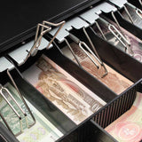 NNEAGS 4 Bills 8 Coins Spare Cash Tray Black Heavy Duty 1 Year Warranty