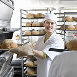 NNEAGS Trolley 7 Tier Stainless Steel Bakery Trolley Suits GN 1/1 Pans with Working Surface