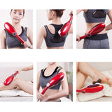 NNEAGS 6 Heads Portable Handheld Massager Soothing Stimulate Blood Flow Shoulder Yellow