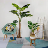 NNEAGS 2X 175cm Green Artificial Indoor Turtle Back Tree Fake Fern Plant Decorative