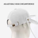 NNEAGS Outdoor Protection Hat Anti-Fog Pollution Dust Protective Cap Full Face HD Shield Cover Adult White