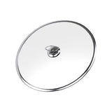 NNEAGS 2X 30cm Stainless Steel Saucepan Sauce pan with Glass Lid and Helper Handle Triple Ply Base Cookware