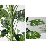 NNEAGS 2X 120cm Artificial Green Indoor Turtle Back Fake Decoration Tree Flower Pot Plant