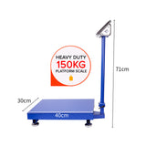 NNEAGS 150kg Electronic Digital Platform Scale Computing Shop Postal Scale Blue