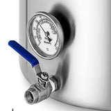 NNEAGS Stainless Steel Brewery Pot 33L With Beer Valve 35*35cm