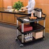 NNEAGS 2X 3 Tier Food Trolley Food Waste Cart Food Utility Mechanic Kitchen Large