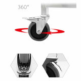 NNEAGS 4 Tier Stainless Steel Kitchen Dinning Food Cart Trolley Utility Size Square Medium