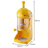 NNEAGS 2X 300W Ice Shaver Crusher Machine Automatic Snow Cone Maker
