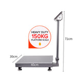 NNEAGS 2X 150kg Electronic Digital Platform Scale Computing Shop Postal Weight Black
