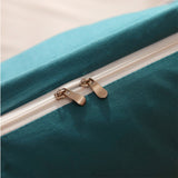 NNEAGS 2X 150cm Blue-Green Princess Bed Pillow Headboard Backrest Bedside Tatami Sofa Cushion with Ruffle Lace Home Decor