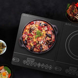 NNEAGS Cooktop Portable Induction LED Electric Double Duo Hot Plate Burners Cooktop Stove