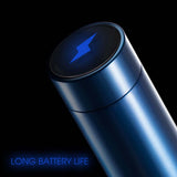 NNEAGS 2X 500ML Stainless Steel Smart LCD Thermometer Display Bottle Vacuum Flask Thermos Blue
