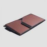 NNEAGS 2X Leather Car Boot Collapsible Foldable Trunk Cargo Organizer Portable Storage Box Coffee Small