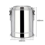 NNEAGS 35L Stainless Steel Insulated Stock Pot Dispenser Hot & Cold Beverage Container