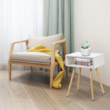NNECW Modern Style Nightstand with Smooth Surface for Home & Office