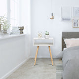 NNECW Modern Style Nightstand with Smooth Surface for Home & Office