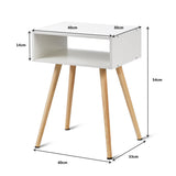 NNECW Modern Style Nightstand with Smooth Surface for Home & Office