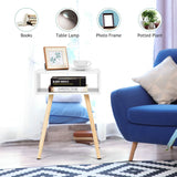 NNECW Modern Style Nightstand with Smooth Surface for Home & Office