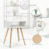 NNECW Modern Style Nightstand with Smooth Surface for Home & Office
