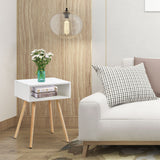 NNECW Modern Style Nightstand with Smooth Surface for Home & Office