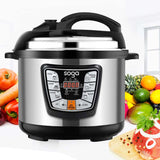 NNEAGS 2X Stainless Steel Electric Pressure Cooker 12L Nonstick 1600W