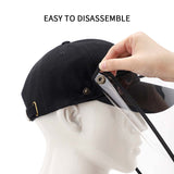 NNEAGS 10X Outdoor Protection Hat Anti-Fog Pollution Dust Protective Cap Full Face HD Shield Cover Adult Black/White