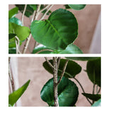 NNEAGS 95cm Green Artificial Indoor Pocket Money Tree Fake Plant Simulation Decorative