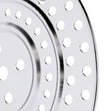 NNEAGS 2X 34cm Stainless Steel Steamer Insert Stock Pot Steaming Rack Stockpot Tray