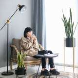 NNEAGS 2X 97cm Artificial Indoor Snake Sansevieria Plant Fake Decoration Tree Flower Pot