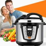 NNEAGS Electric Stainless Steel Pressure Cooker 12L 1600W Multicooker 16