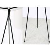 NNEAGS 70cm Tripod Flower Pot Plant Stand with White Flowerpot Holder Rack Indoor Display