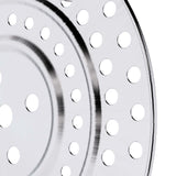 NNEAGS 34cm Stainless Steel Steamer Insert Stock Pot Steaming Rack Stockpot Tray