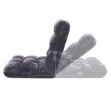 NNEAGS Floor Recliner Folding Lounge Sofa Futon Couch Folding Chair Cushion Grey