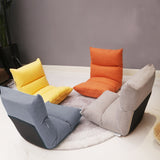 NNEAGS 2X Lounge Floor Recliner Adjustable Lazy Sofa Bed Folding Game Chair Orange
