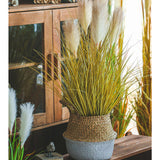 NNEAGS 2X 137cm Artificial Indoor Potted Reed Bulrush Grass Tree Fake Plant Simulation Decorative