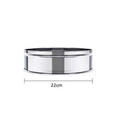 NNEAGS 2X 5 Tier Stainless Steel Steamers With Lid Work inside of Basket Pot Steamers 22cm