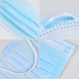 NNEAGS 60 Pcs Anti Dust Filter Disposable Protective Sanitary Face Mask