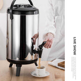 NNEAGS 6X 12L Portable Insulated Cold/Heat Coffee Tea Beer Barrel Brew Pot With Dispenser
