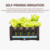 NNEAGS 2X 160cm Raised Planter Box Vegetable Herb Flower Outdoor Plastic Plants Garden Bed with Legs