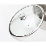 NNEAGS Dual Burners Cooktop Stove, 14L Stainless Steel Stockpot and 28cm Induction Casserole