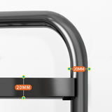 NNEAGS 4 Tier Steel Triangular  Corner Stand Multi-Functional Shelves Portable Storage Organizer