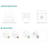 NNEAGS 2X Wireless Bluetooth Digital Body Fat Scale Bathroom Health Analyser Weight Black