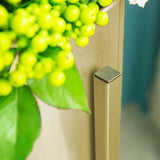 NNEAGS 2X 45CM Gold Metal Plant Stand with Flower Pot Holder Corner Shelving Rack Indoor Display