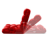 NNEAGS 2X Floor Recliner Folding Lounge Sofa Futon Couch Folding Chair Cushion Red