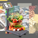 NNEAGS 2X 150kg Electronic Digital Platform Scale Computing Shop Postal Weight Black
